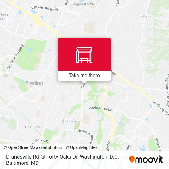 Dranesville Rd @ Forty Oaks Dr map