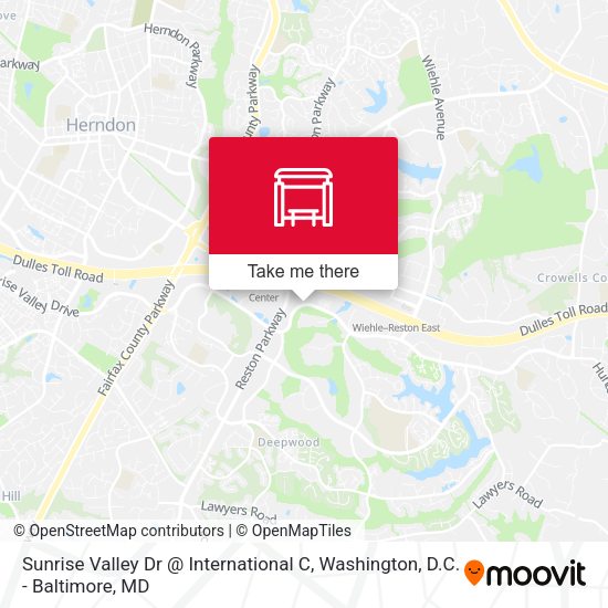 Mapa de Sunrise Valley Dr @ International C