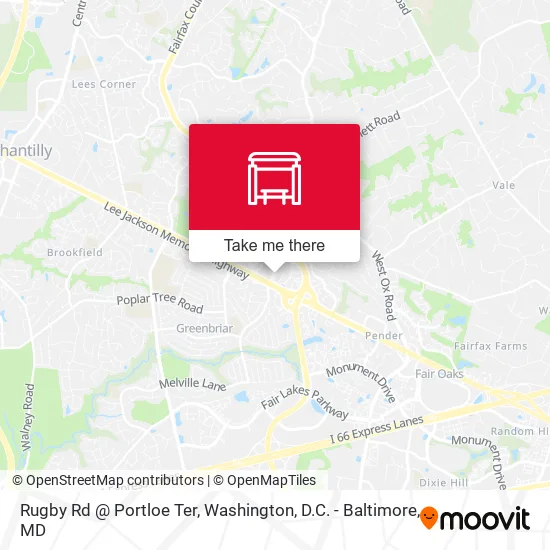 Rugby Rd @ Portloe Ter map