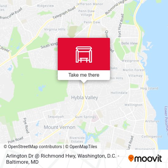 Mapa de Arlington Dr @ Richmond Hwy