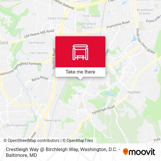 Mapa de Crestleigh Way @ Birchleigh Way
