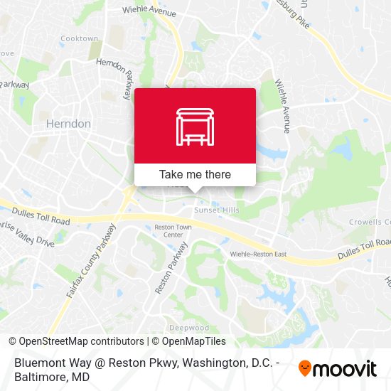 Bluemont Way @ Reston Pkwy map