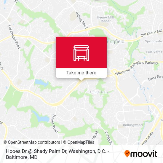 Hooes Dr @ Shady Palm Dr map