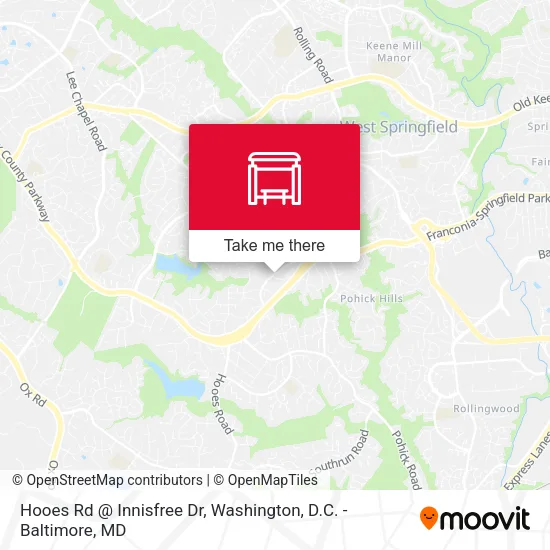 Hooes Rd @ Innisfree Dr map