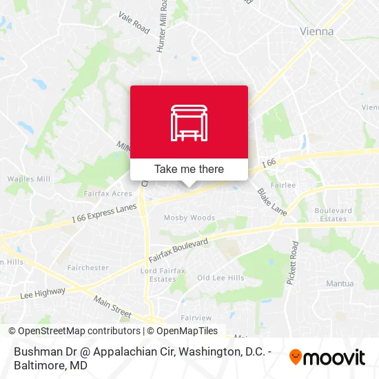 Bushman Dr @ Appalachian Cir map