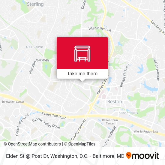 Elden St @ Post Dr map