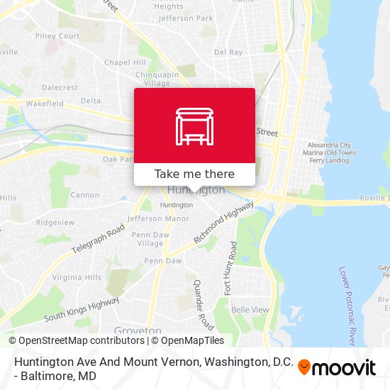 Huntington Ave And Mount Vernon map