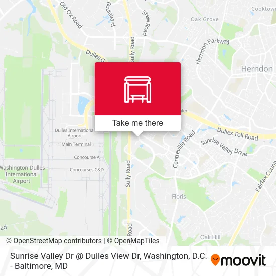 Sunrise Valley Dr @ Dulles View Dr map
