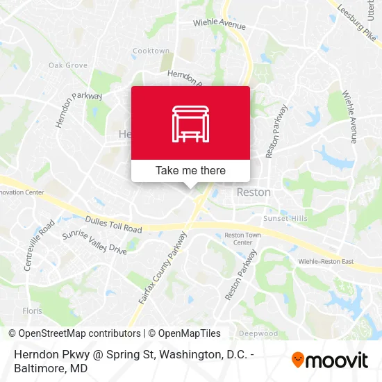 Herndon Pkwy @ Spring St map