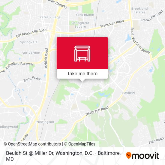 Mapa de Beulah St @ Miller Dr