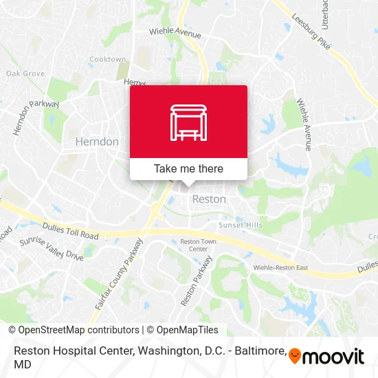 Reston Hospital Center map