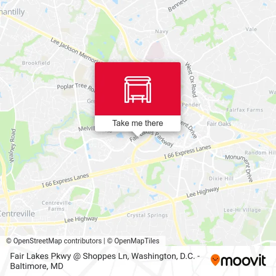 Fair Lakes Pkwy @ Shoppes Ln map