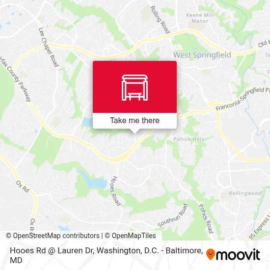 Hooes Rd @ Lauren Dr map