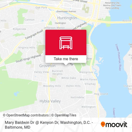 Mary Baldwin Dr @ Kenyon Dr map