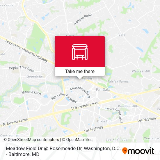 Mapa de Meadow Field Dr @ Rosemeade Dr