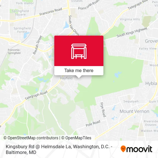 Kingsbury Rd @ Helmsdale La map