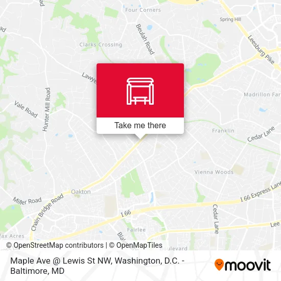 Maple Ave @ Lewis St NW map