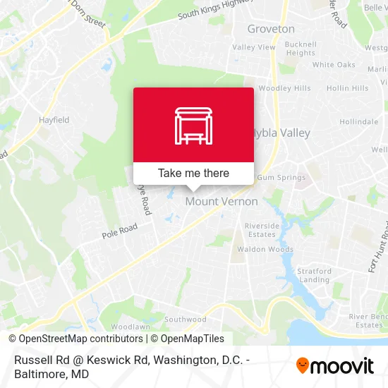 Russell Rd @ Keswick Rd map