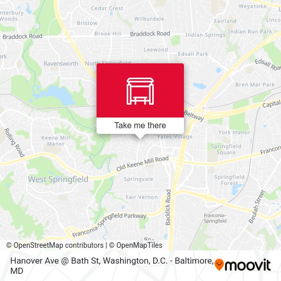 Hanover Ave @ Bath St map