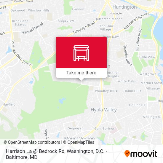 Harrison La @ Bedrock Rd map