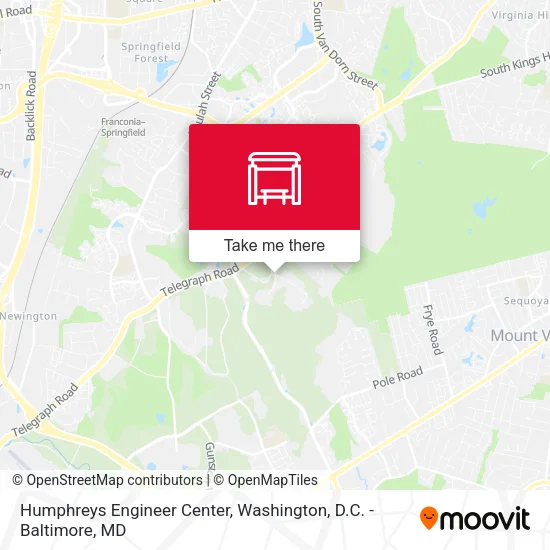 Humphreys Engineer Center map