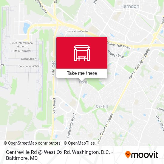 Centreville Rd @ West Ox Rd map