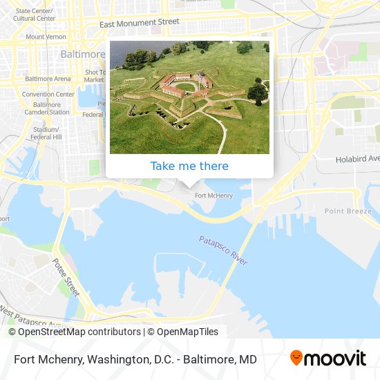 Mapa de Fort Mchenry