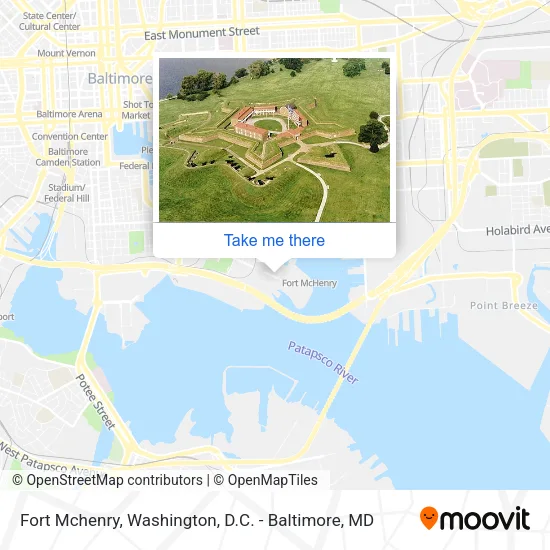 Mapa de Fort Mchenry