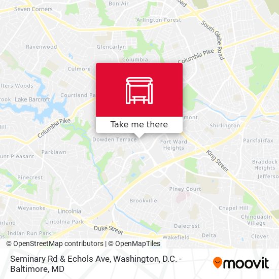 Mapa de Seminary Rd & Echols Ave
