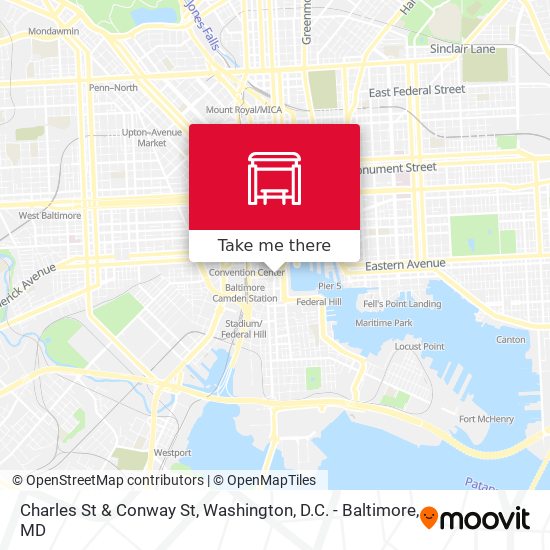 Charles St & Conway St map