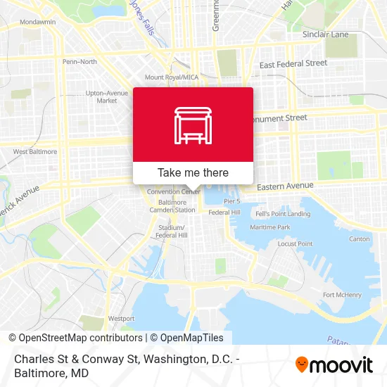 Charles St & Conway St map