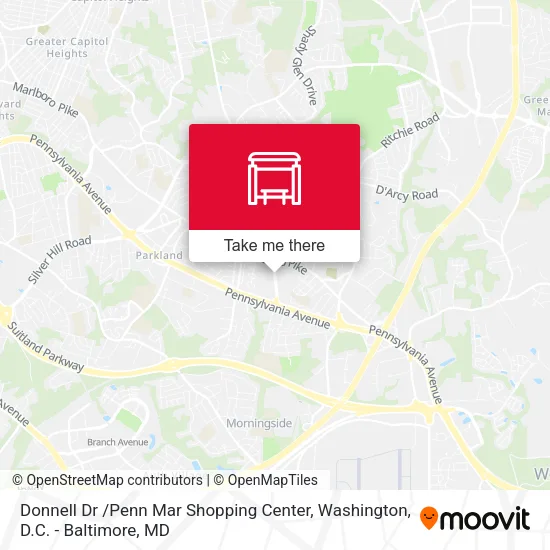 Donnell Dr /Penn Mar Shopping Center map