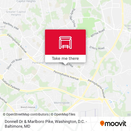 Mapa de Donnell Dr & Marlboro Pike