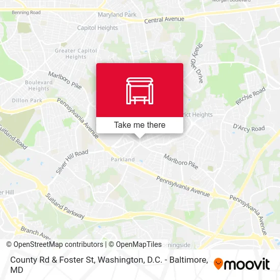 County Rd & Foster St map