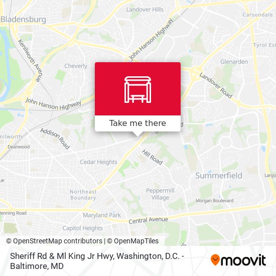 Sheriff Rd & Ml King Jr Hwy map