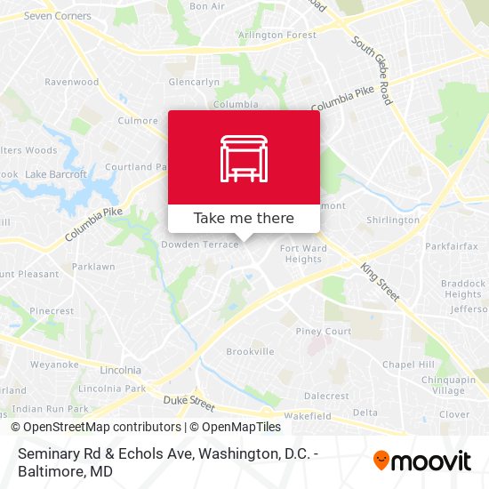 Mapa de Seminary Rd & Echols Ave