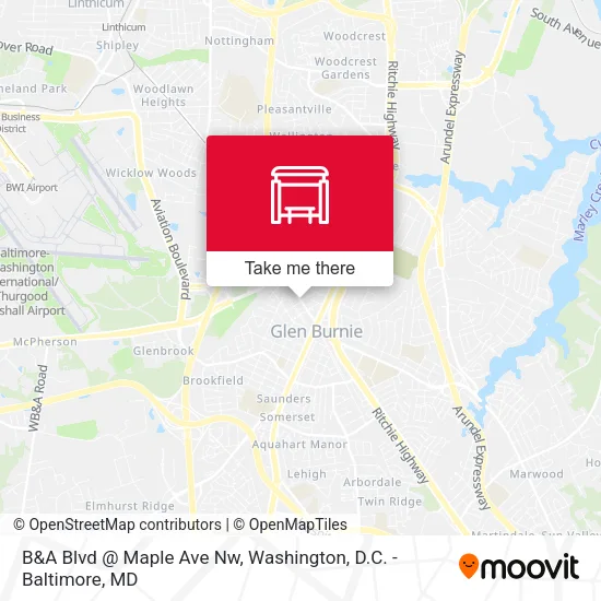 Mapa de B&A Blvd @ Maple Ave Nw