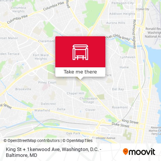 King St + 1kenwood Ave map
