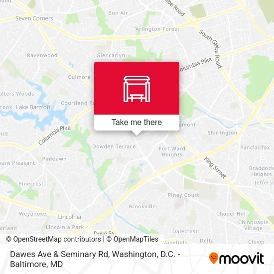 Mapa de Dawes Ave & Seminary Rd