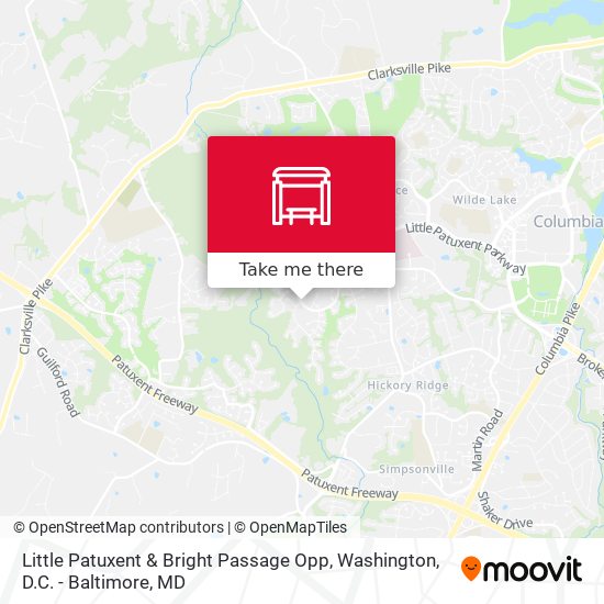 Little Patuxent & Bright Passage Opp map