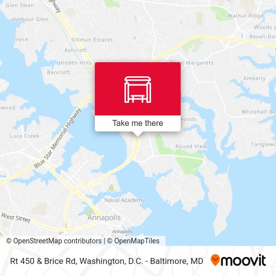 Rt 450 & Brice Rd map