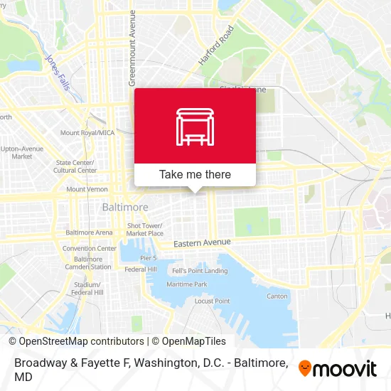 Broadway & Fayette F map