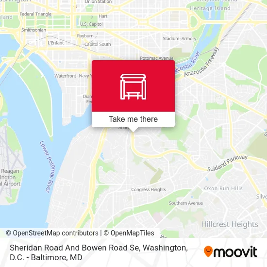 Sheridan Road And Bowen Road Se map