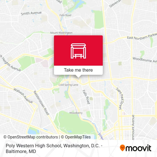 Poly Western High School map