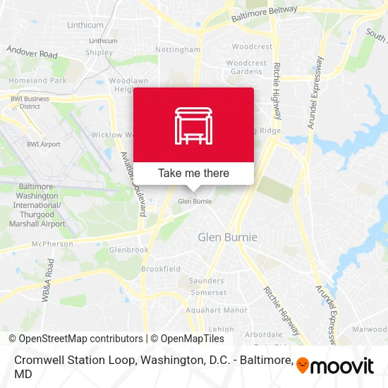 Mapa de Cromwell Station Loop