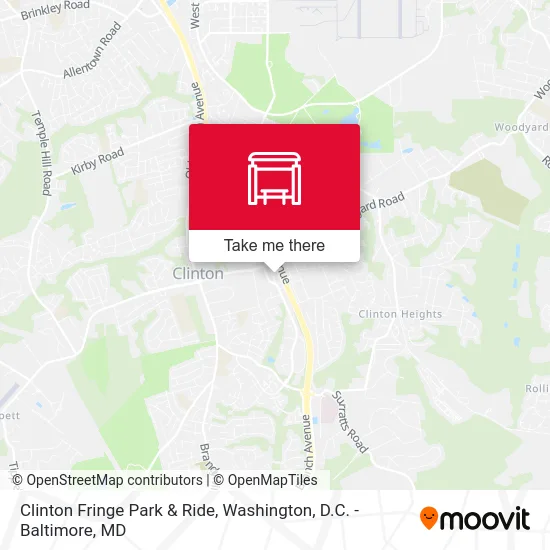 Clinton Fringe Park & Ride map