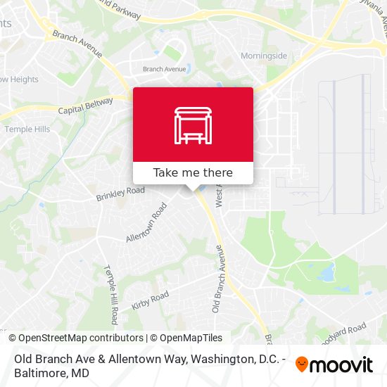 Mapa de Old Branch Ave & Allentown Way
