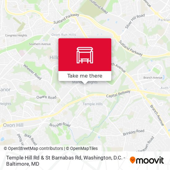 Temple Hill Rd & St Barnabas Rd map