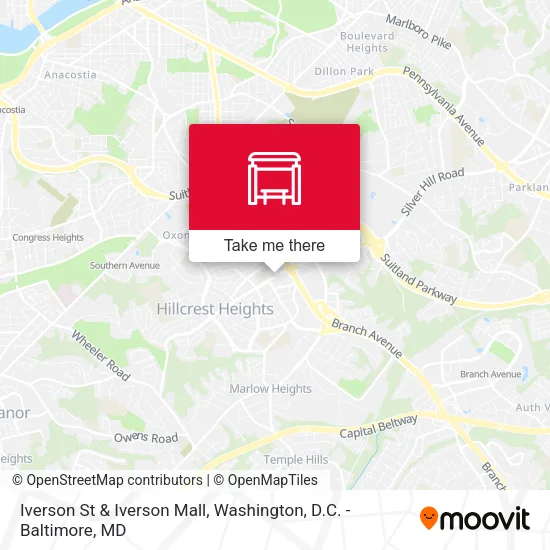Mapa de Iverson St & Iverson Mall