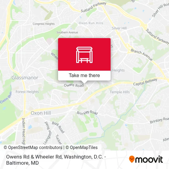 Owens Rd & Wheeler Rd map